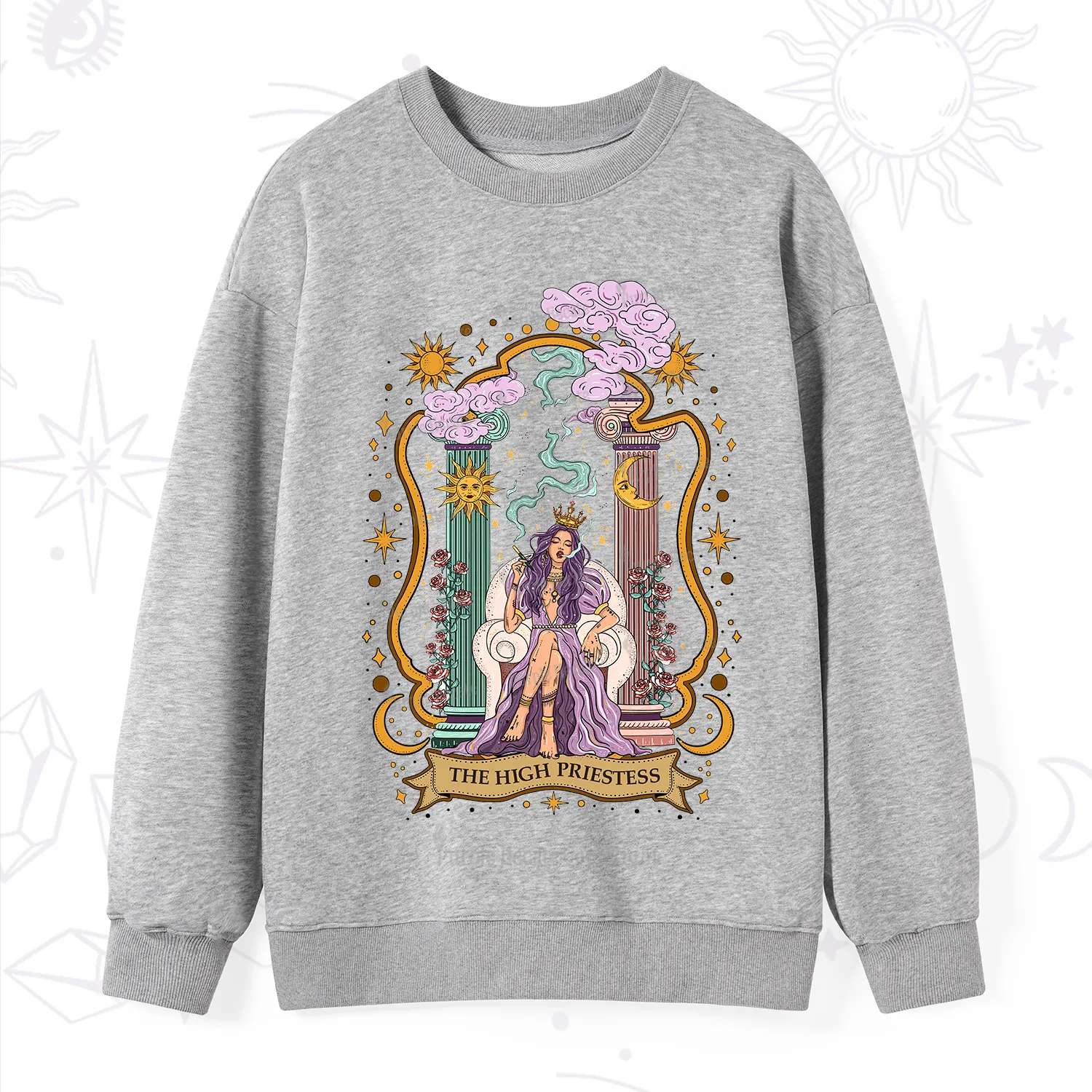 Purplehecate The High Priestess Goddess Sweatshirt