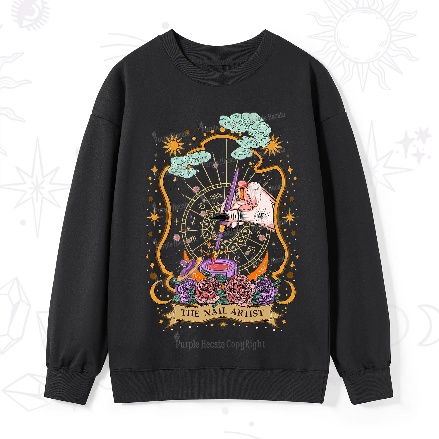 Purplehecate The Nail Artist Sweatshirt