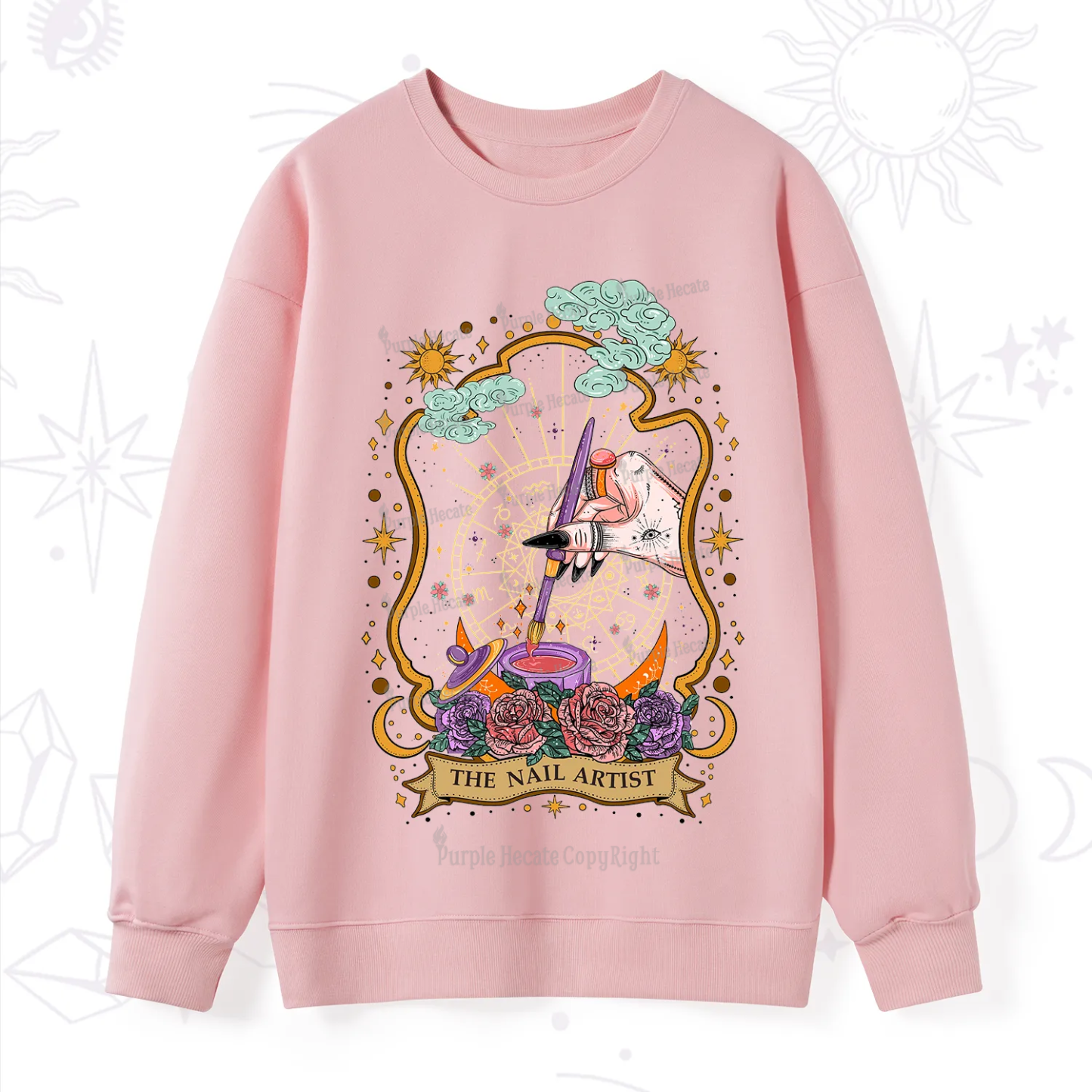 Purplehecate The Nail Artist Sweatshirt