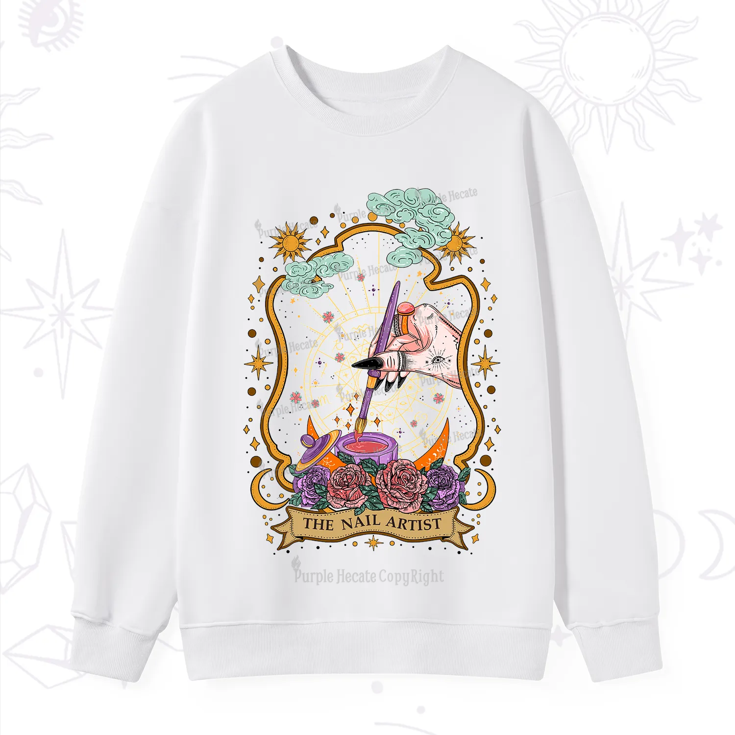 Purplehecate The Nail Artist Sweatshirt