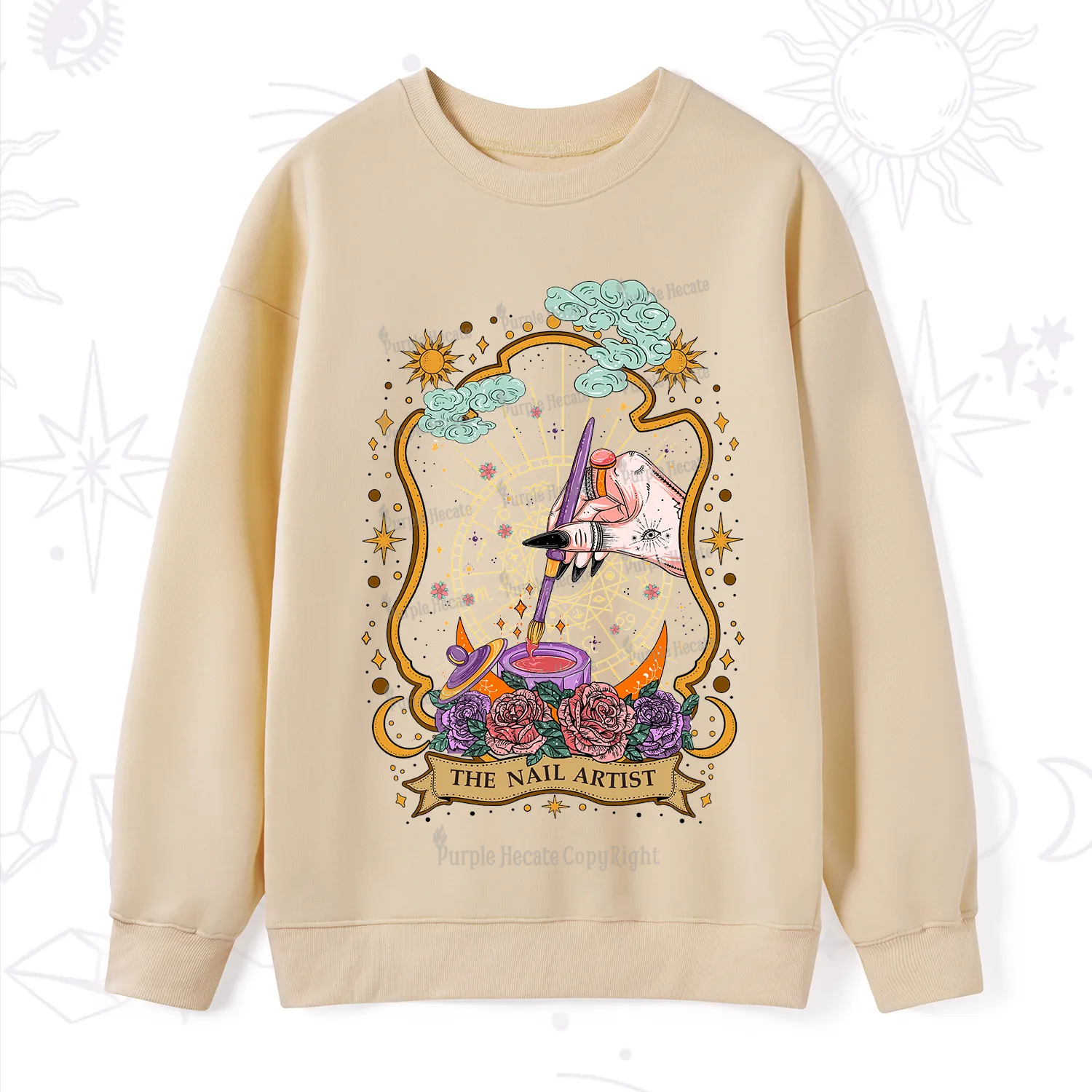 Purplehecate The Nail Artist Sweatshirt
