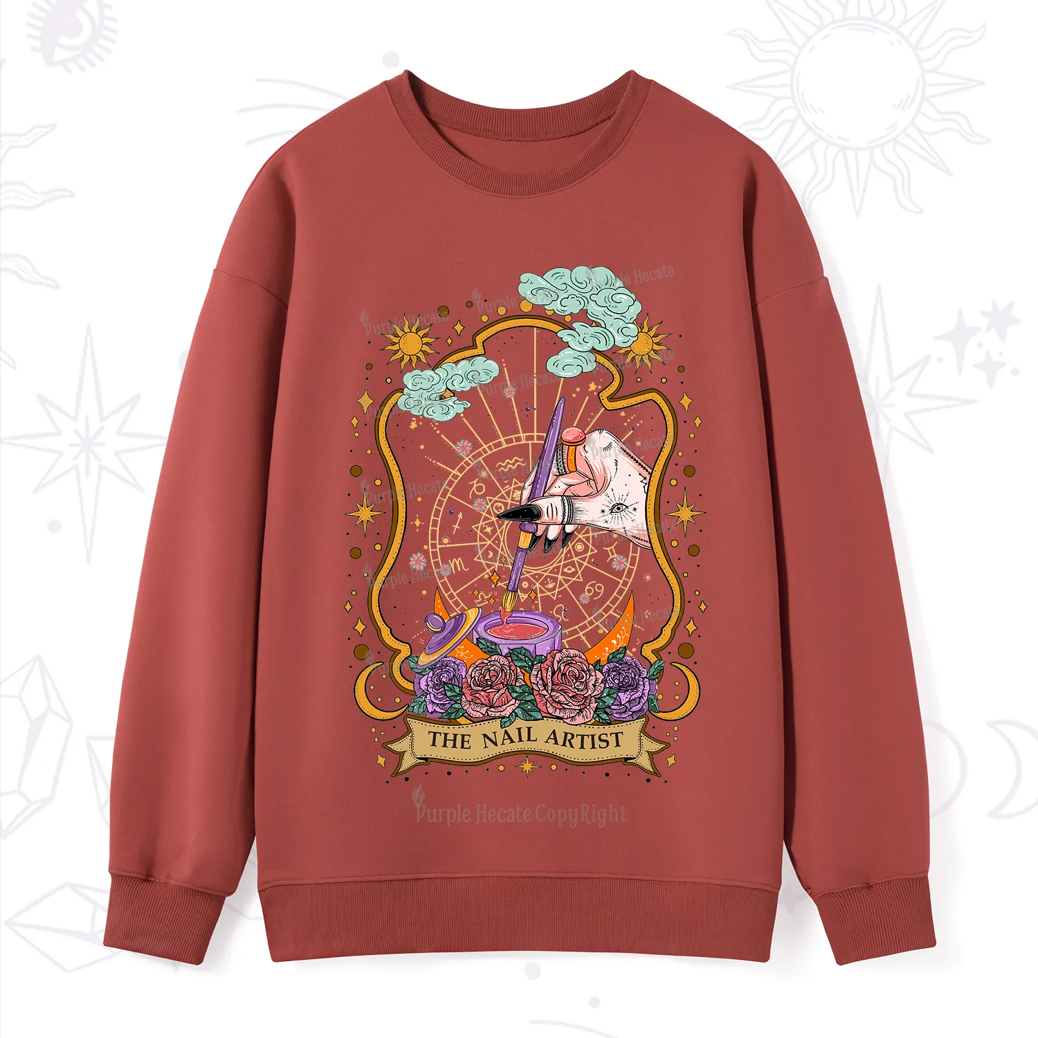 Purplehecate The Nail Artist Sweatshirt