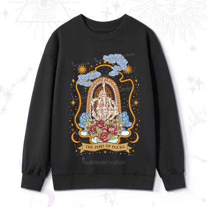 Purplehecate The Zero of Fucks Skeleton Sweatshirt
