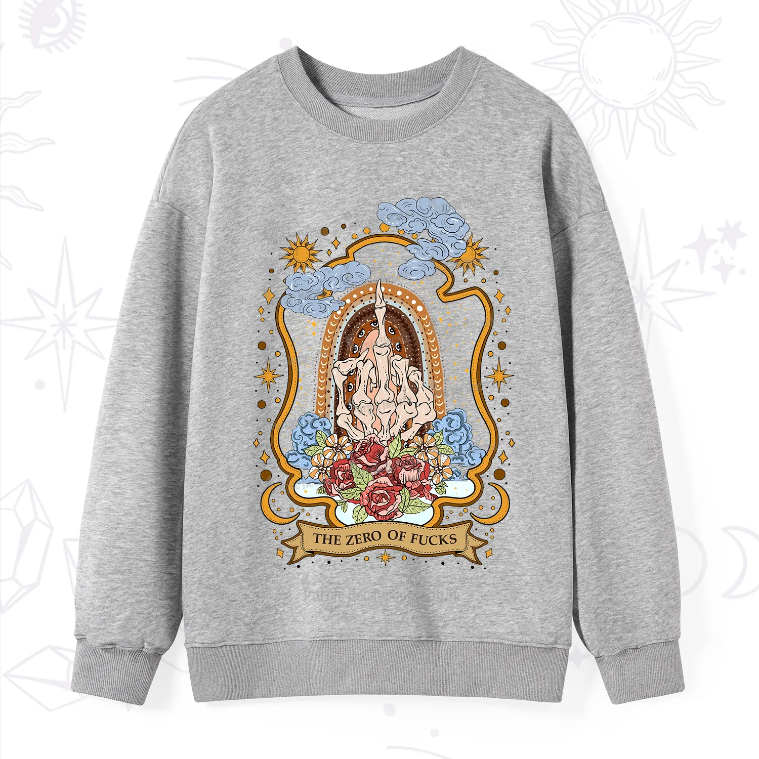 Purplehecate The Zero of Fucks Skeleton Sweatshirt