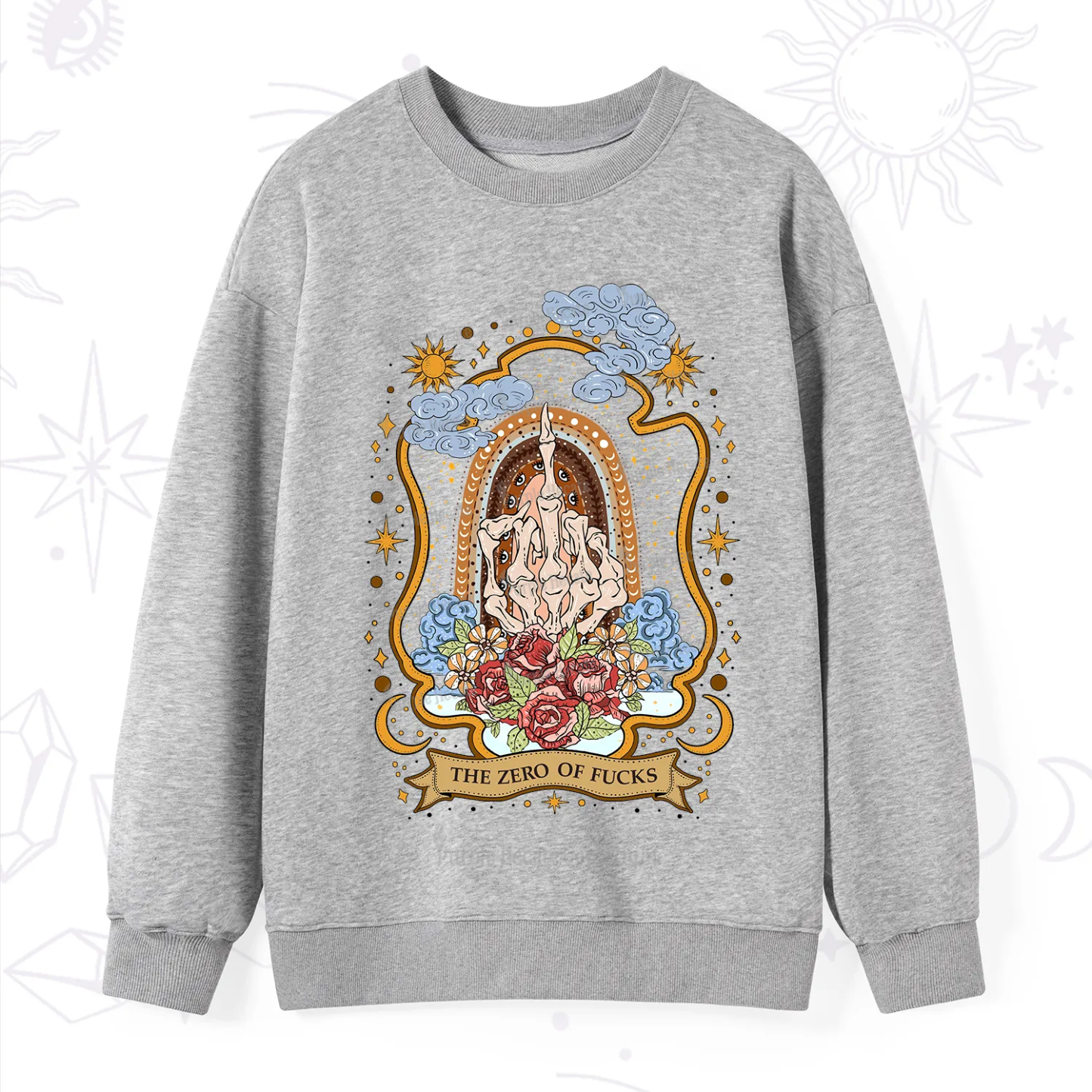 Purplehecate The Zero of Fucks Skeleton Sweatshirt