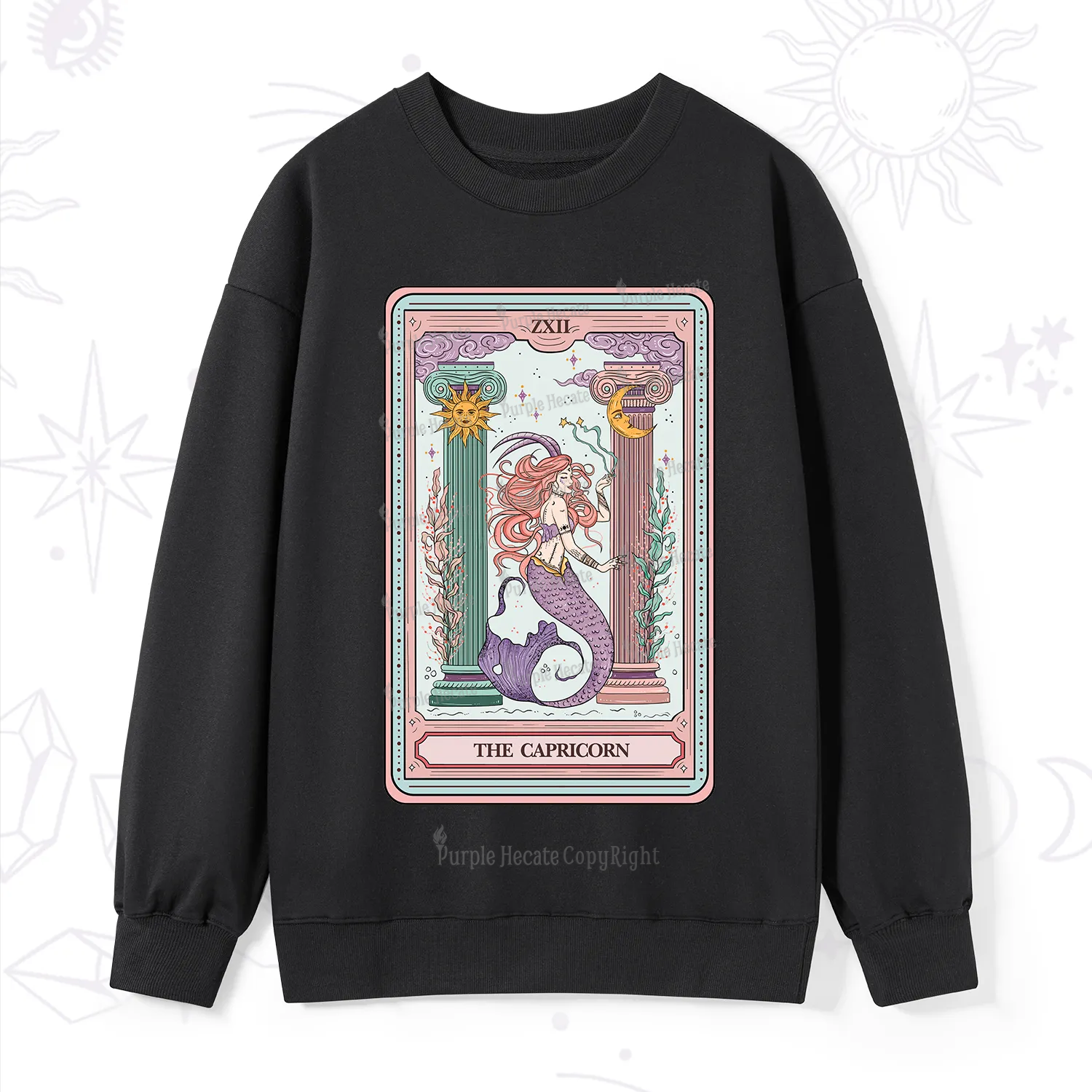 Purplehecate The Capricorn Goddess Tarot Sweatshirt