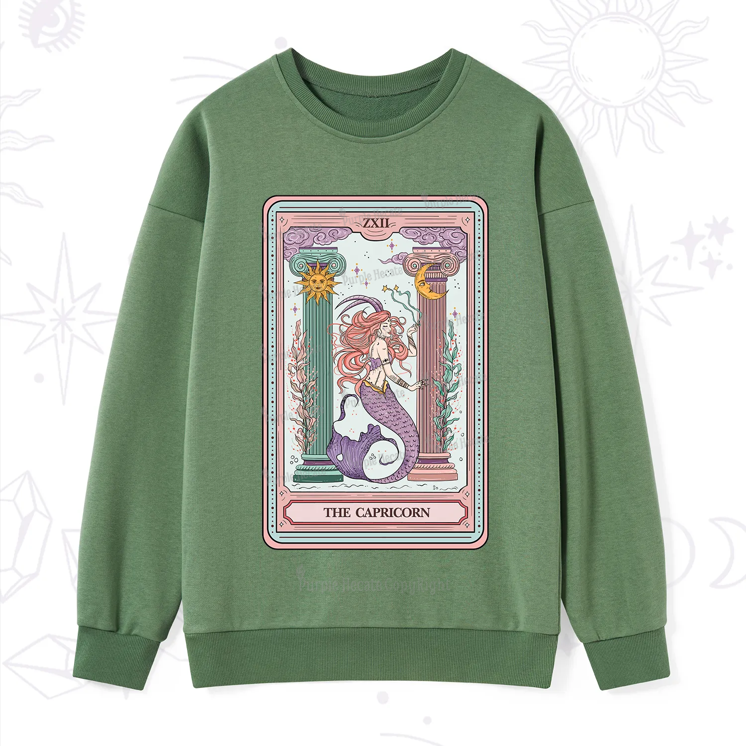 Purplehecate The Capricorn Goddess Tarot Sweatshirt