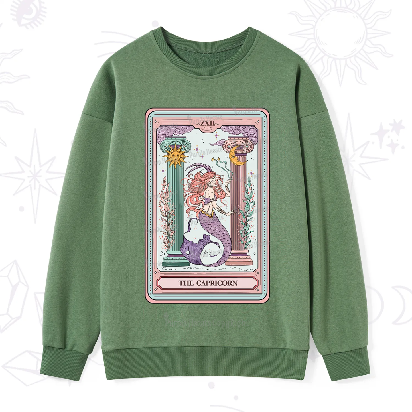 Purplehecate The Capricorn Goddess Tarot Sweatshirt