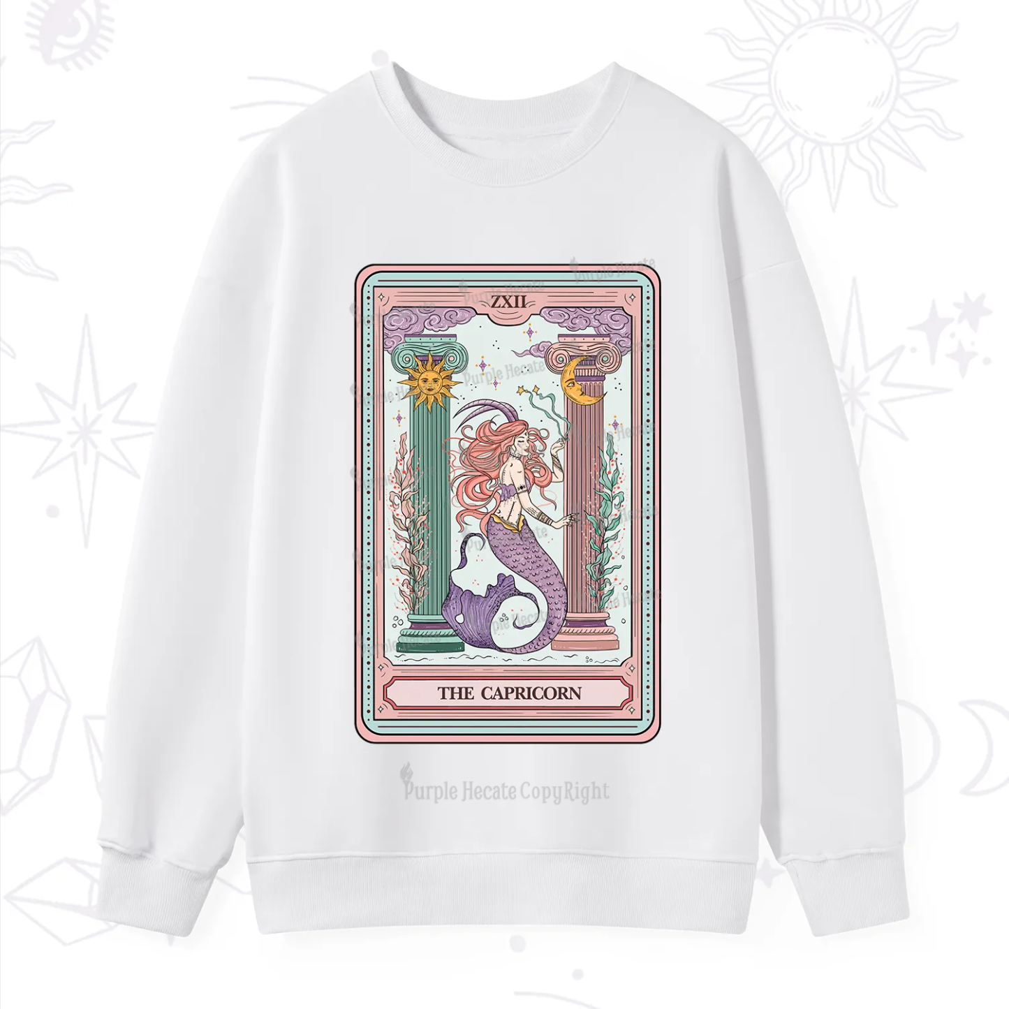 Purplehecate The Capricorn Goddess Tarot Sweatshirt