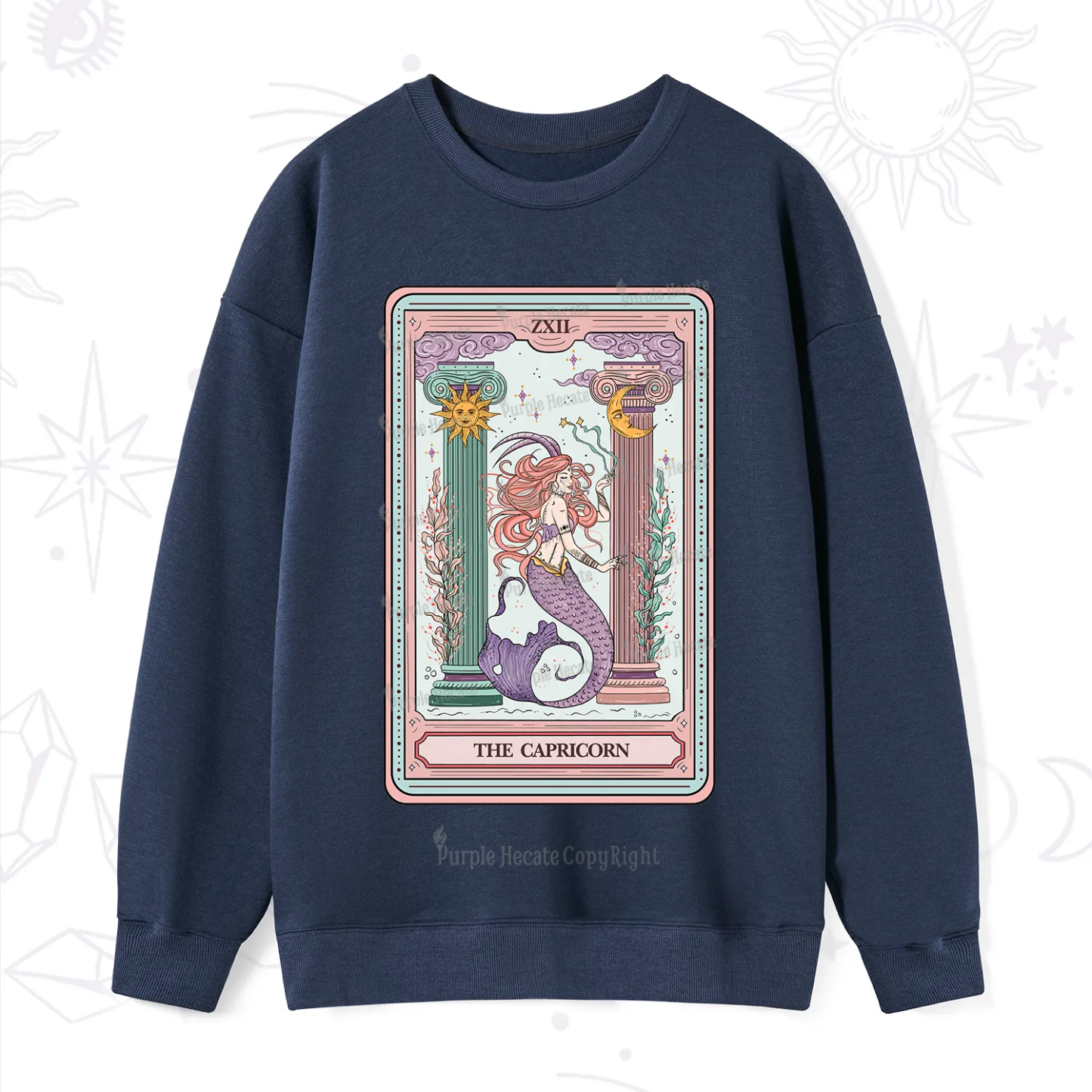 Purplehecate The Capricorn Goddess Tarot Sweatshirt