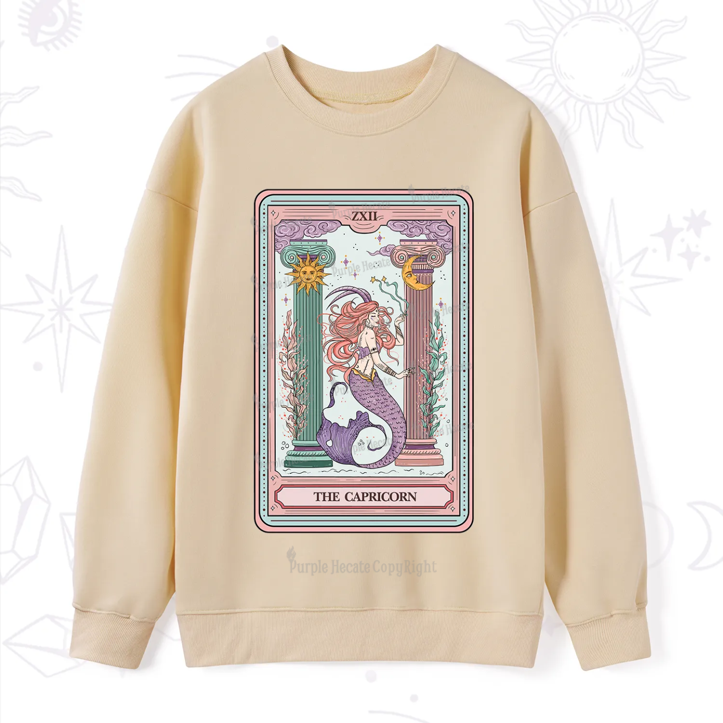 Purplehecate The Capricorn Goddess Tarot Sweatshirt