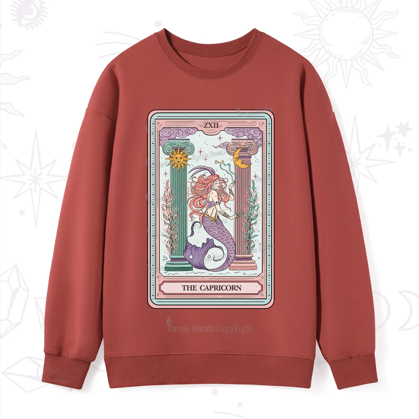Purplehecate The Capricorn Goddess Tarot Sweatshirt