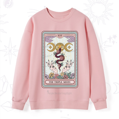 Purplehecate The Triple Moon Tarot Sweatshirt