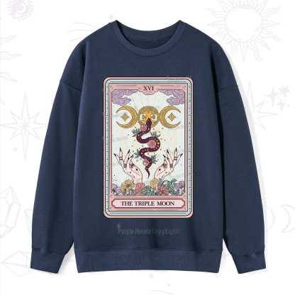 Purplehecate The Triple Moon Tarot Sweatshirt