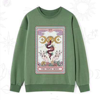Purplehecate The Triple Moon Tarot Sweatshirt