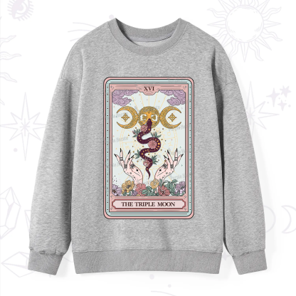 Purplehecate The Triple Moon Tarot Sweatshirt