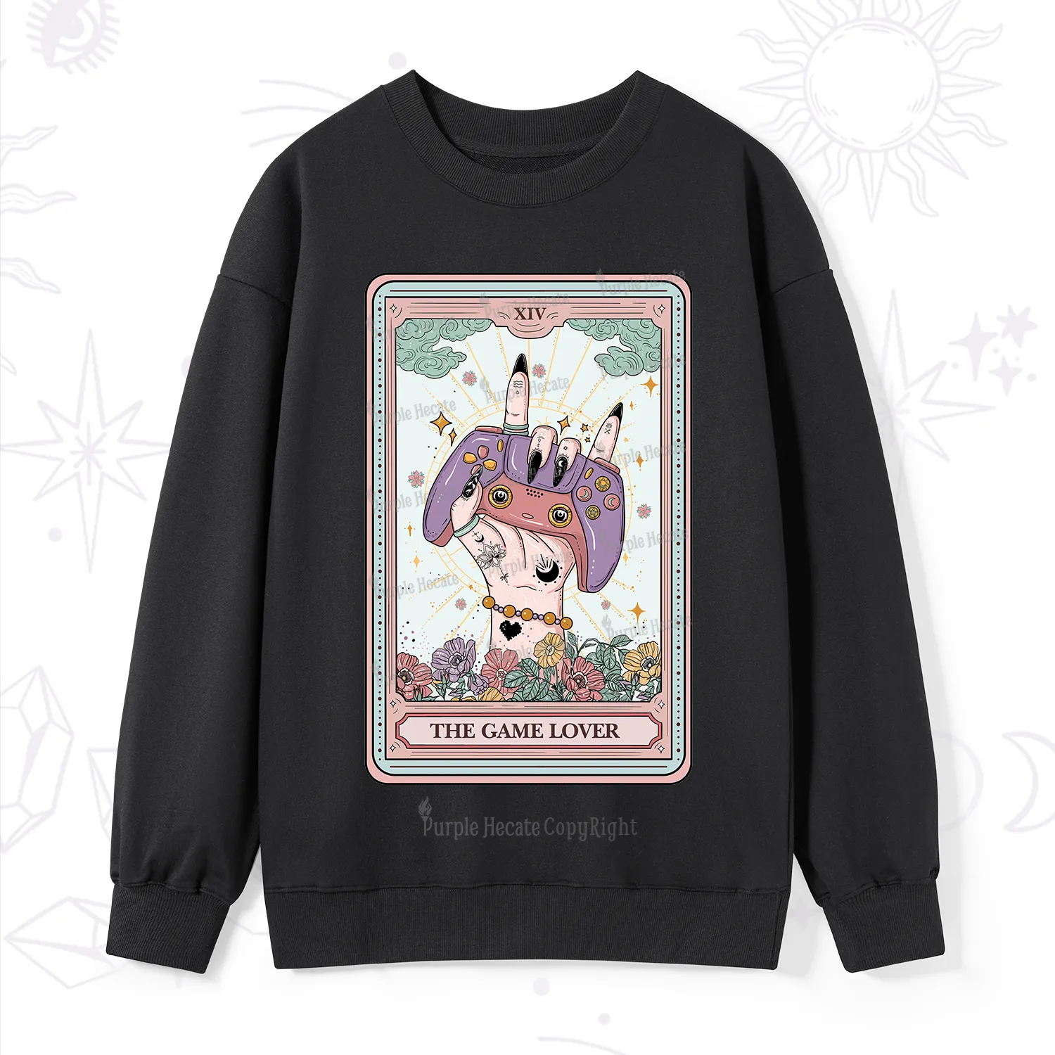 Purplehecate The Game Lover Tarot Sweatshirt