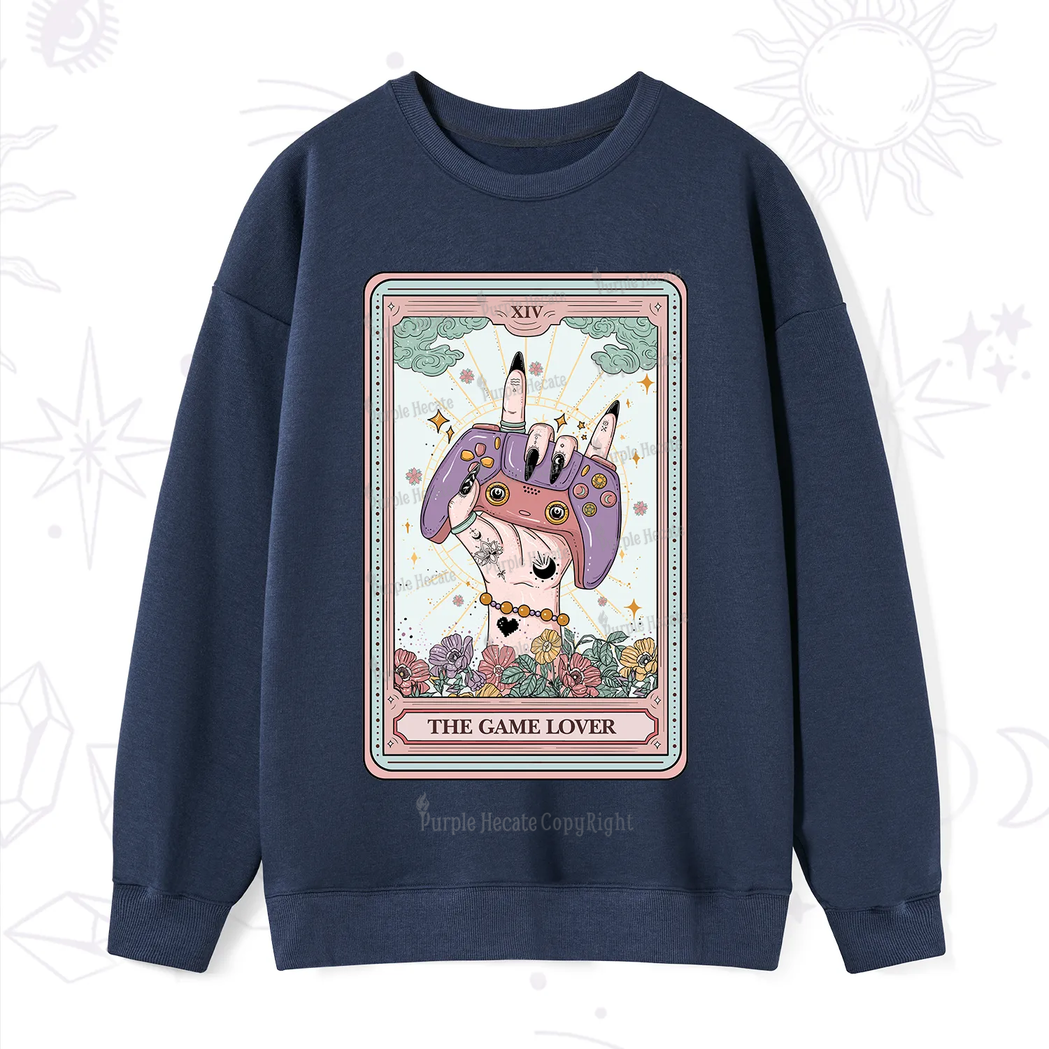 Purplehecate The Game Lover Tarot Sweatshirt