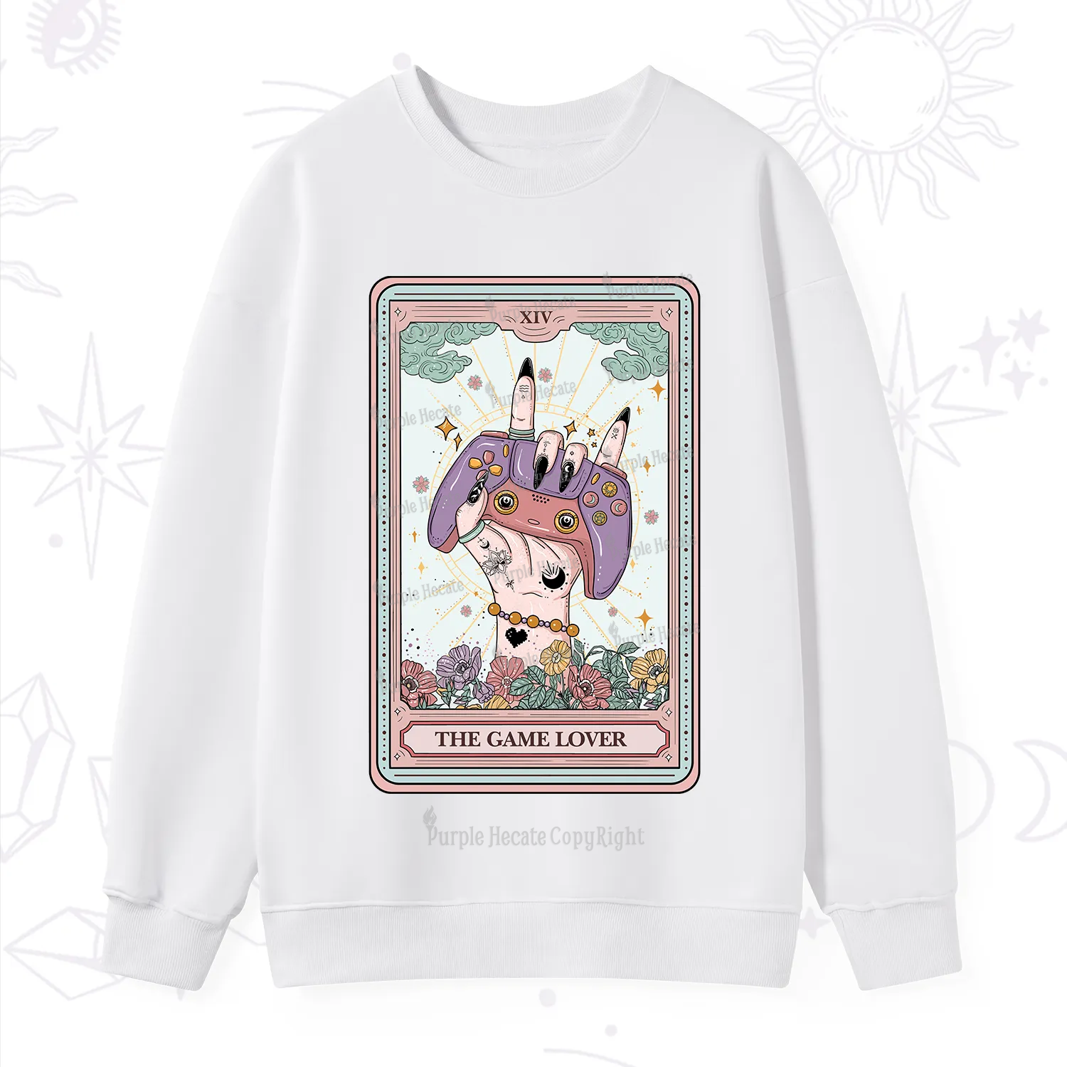 Purplehecate The Game Lover Tarot Sweatshirt