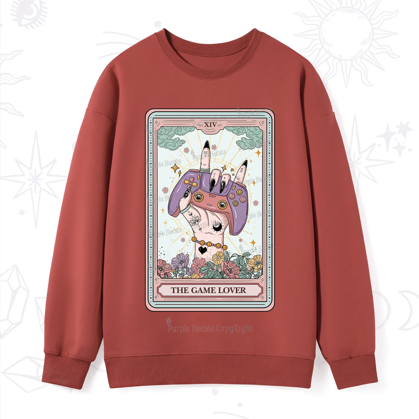 Purplehecate The Game Lover Tarot Sweatshirt