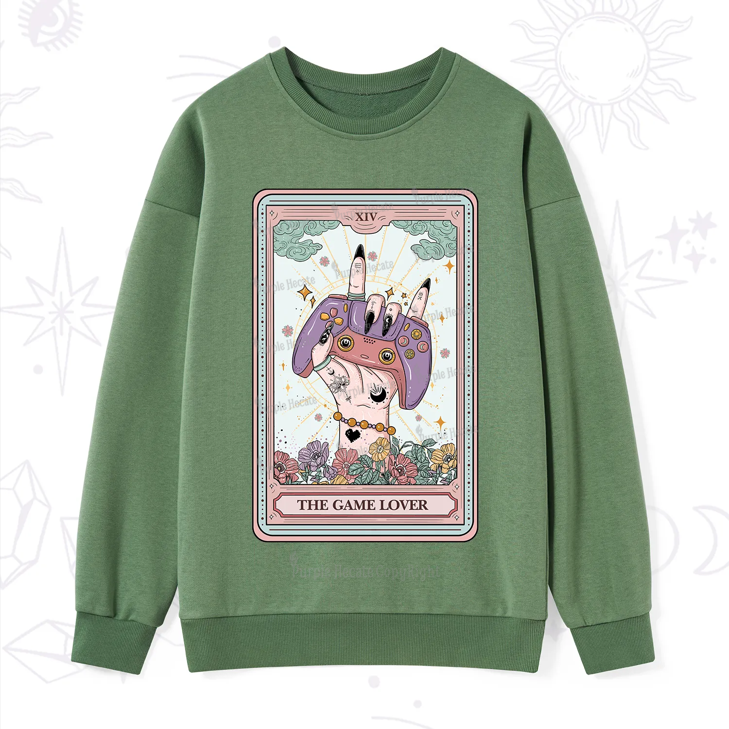 Purplehecate The Game Lover Tarot Sweatshirt