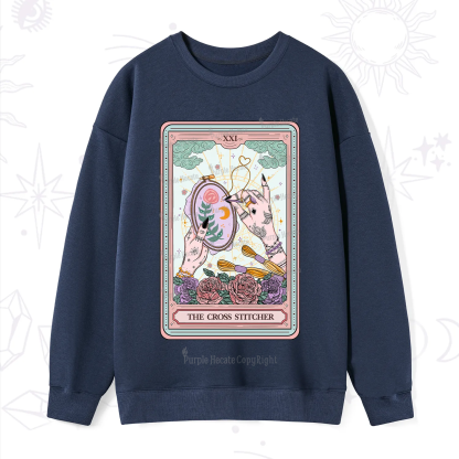 Purplehecate The Cross Stitcher Tarot Sweatshirt