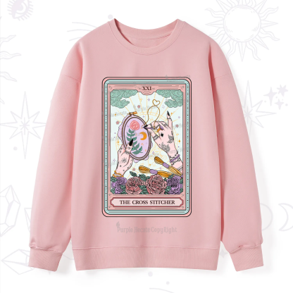 Purplehecate The Cross Stitcher Tarot Sweatshirt