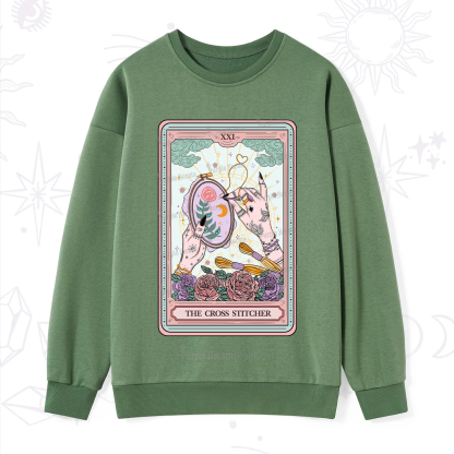 Purplehecate The Cross Stitcher Tarot Sweatshirt