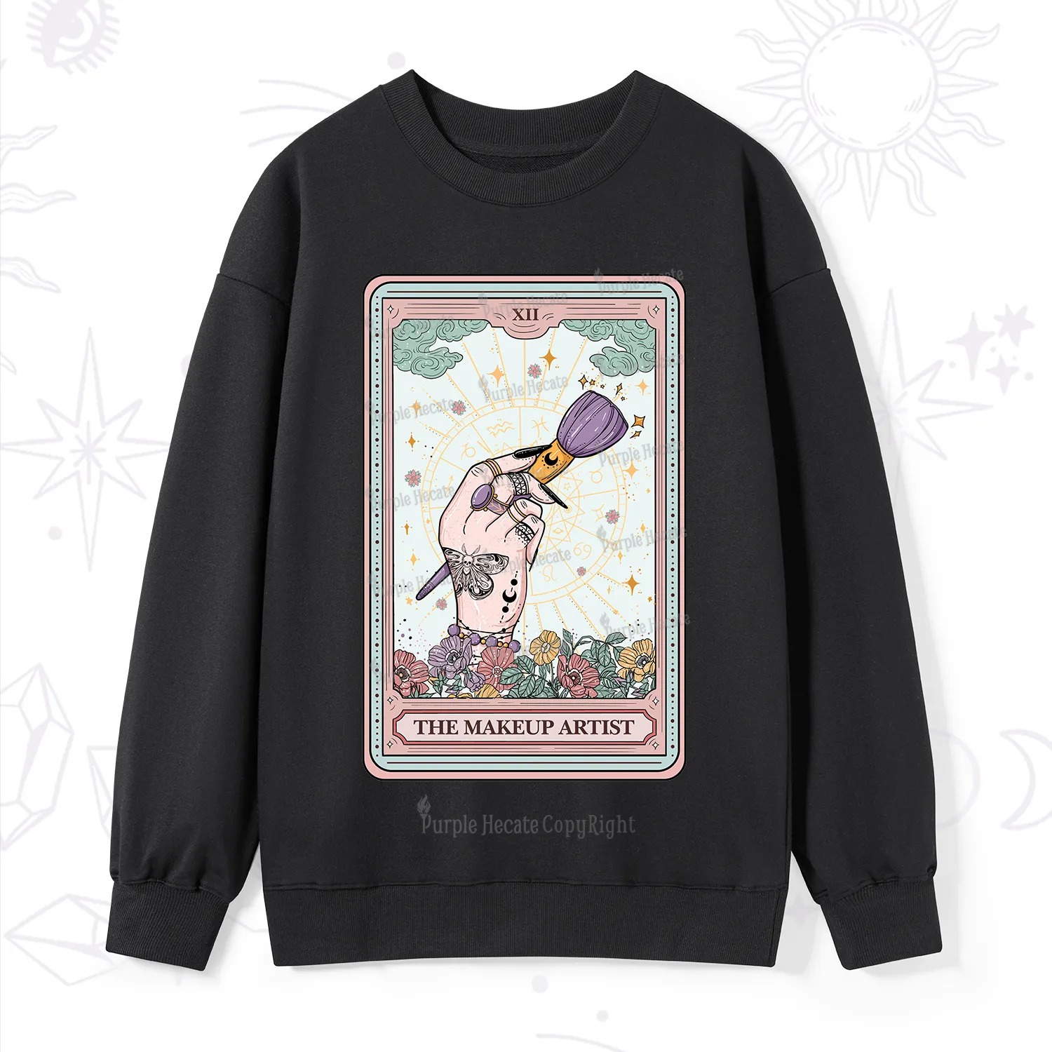 Purplehecate The Makeup Artist Tarot Sweatshirt
