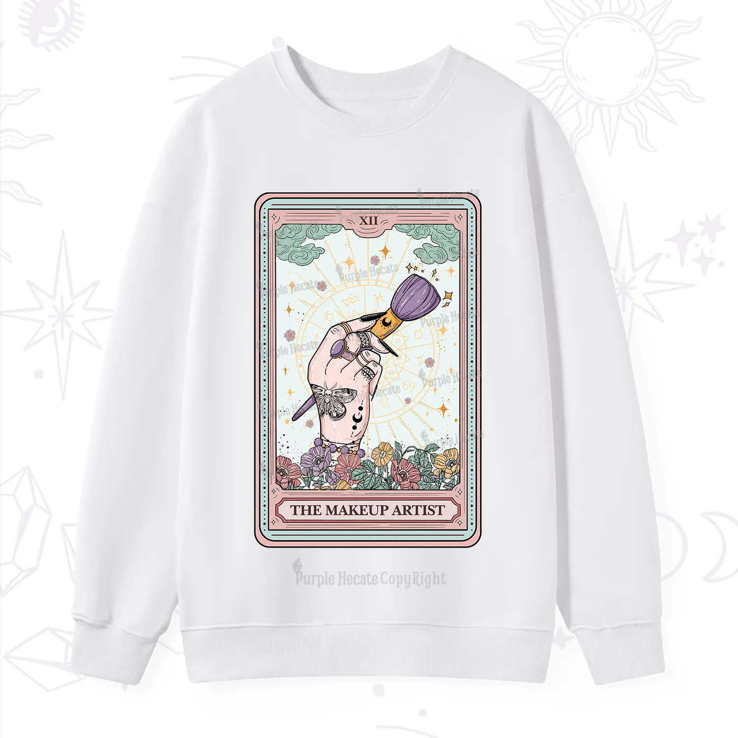 Purplehecate The Makeup Artist Tarot Sweatshirt