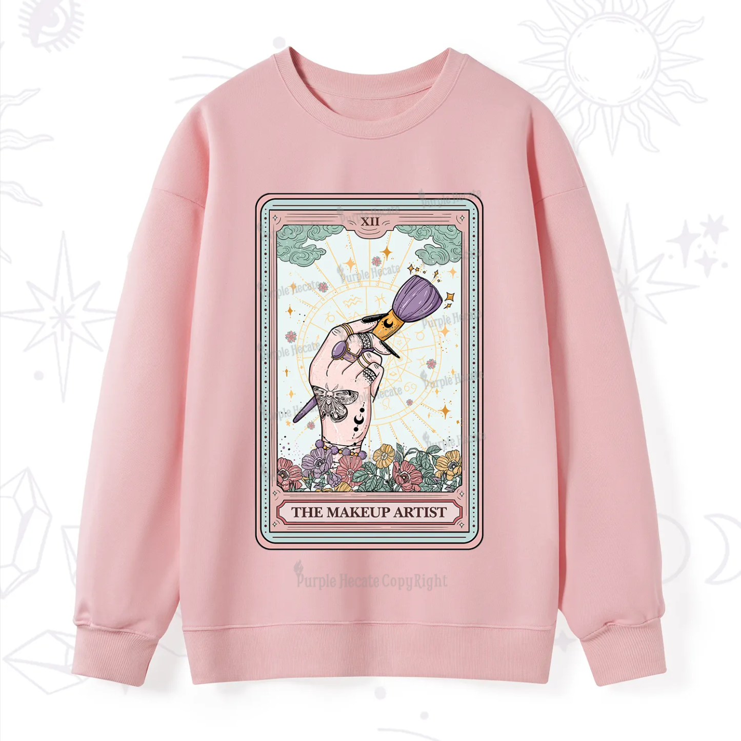 Purplehecate The Makeup Artist Tarot Sweatshirt
