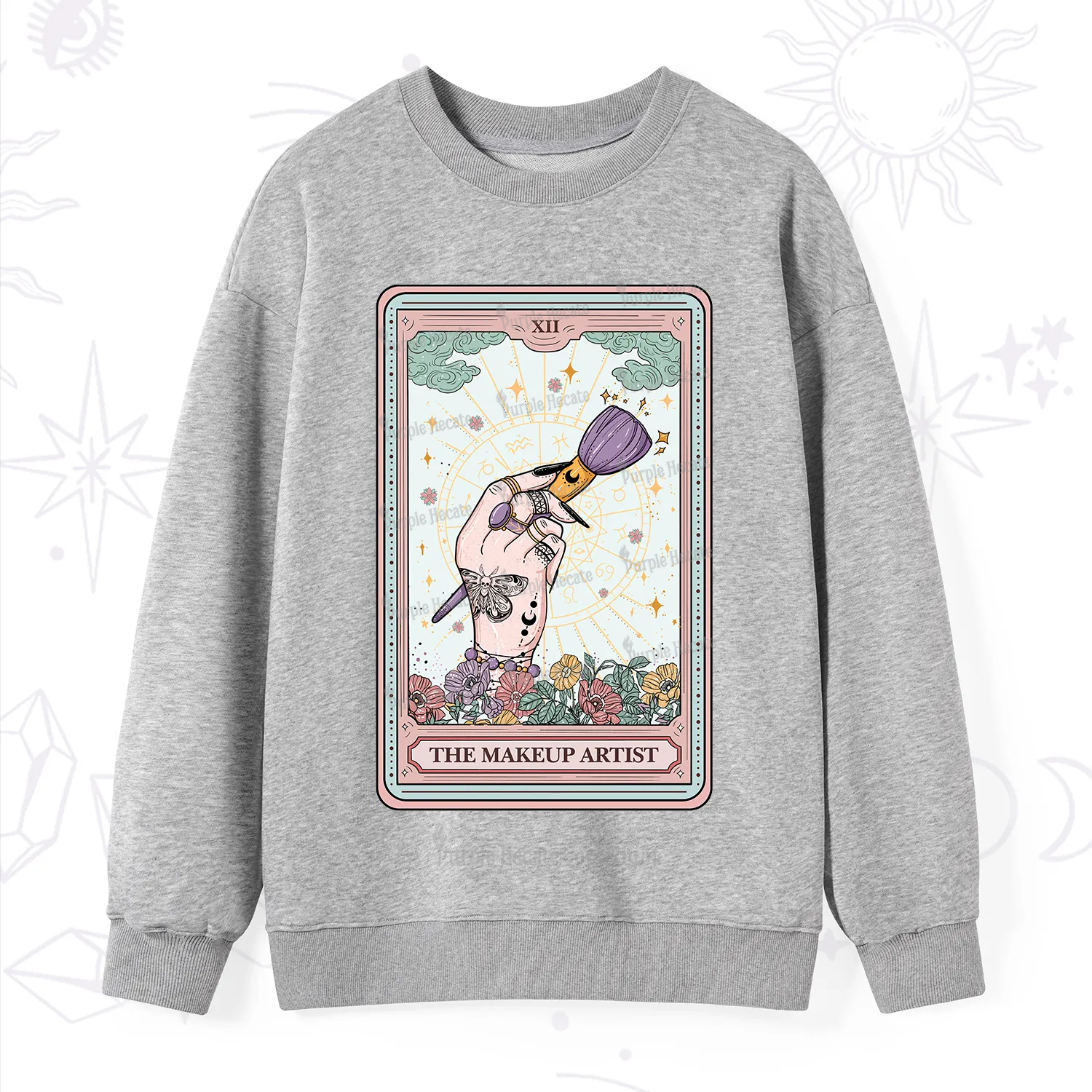 Purplehecate The Makeup Artist Tarot Sweatshirt