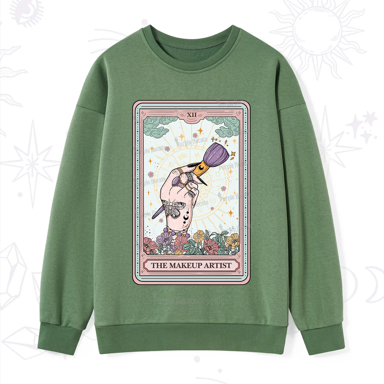 Purplehecate The Makeup Artist Tarot Sweatshirt
