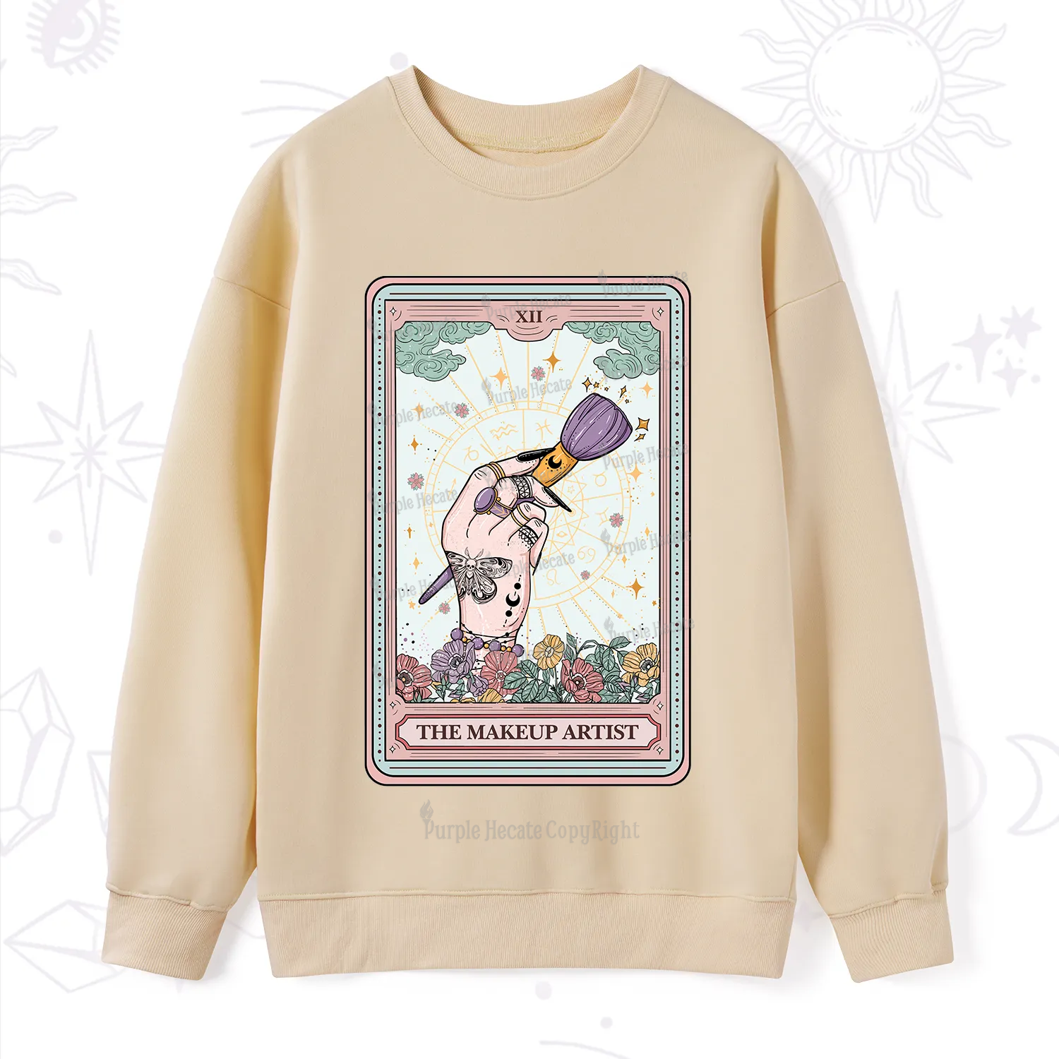 Purplehecate The Makeup Artist Tarot Sweatshirt