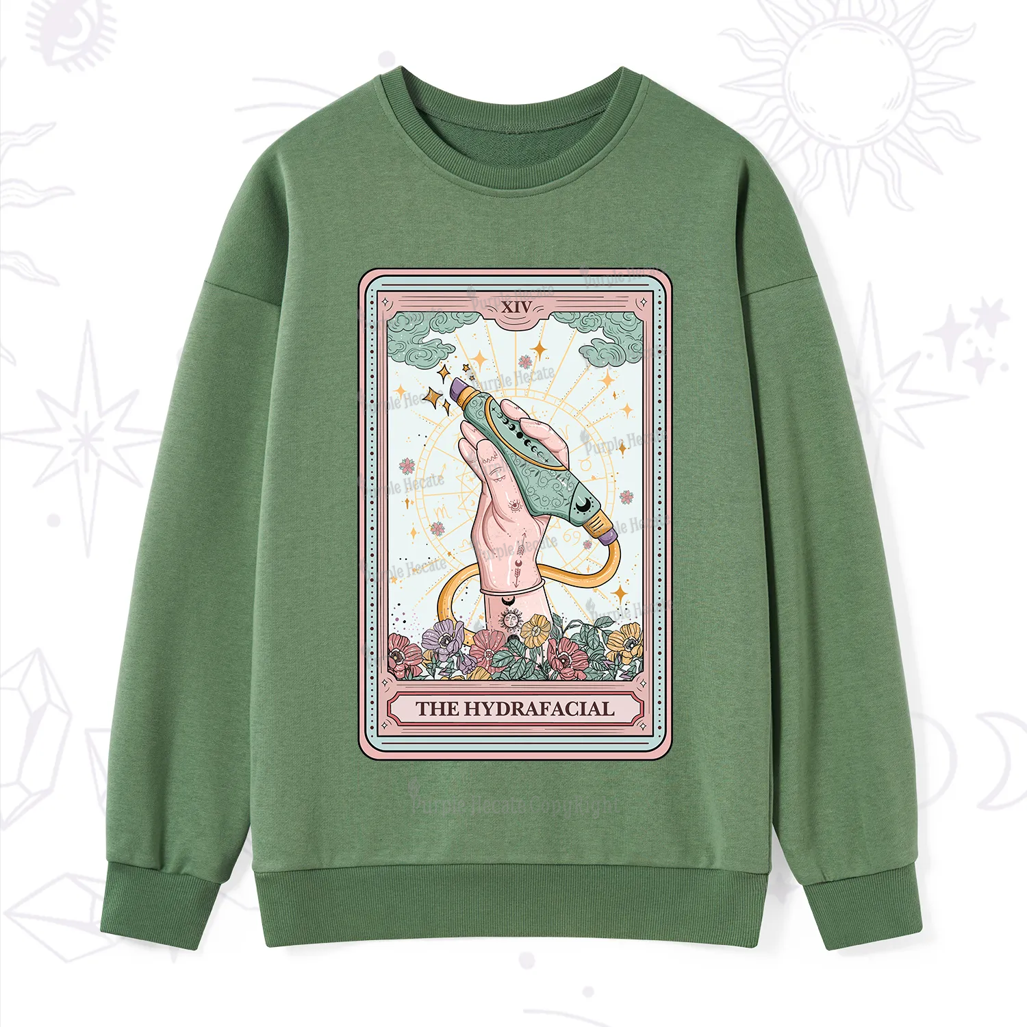 Purplehecate The Hydrafacial Tarot Sweatshirt