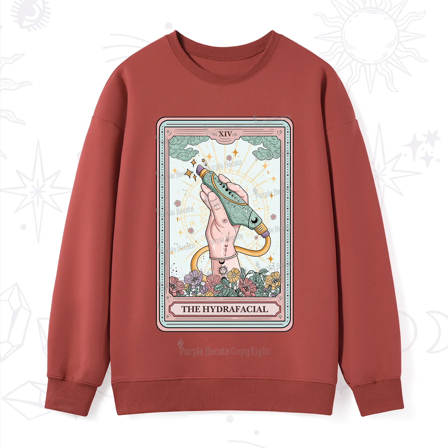Purplehecate The Hydrafacial Tarot Sweatshirt