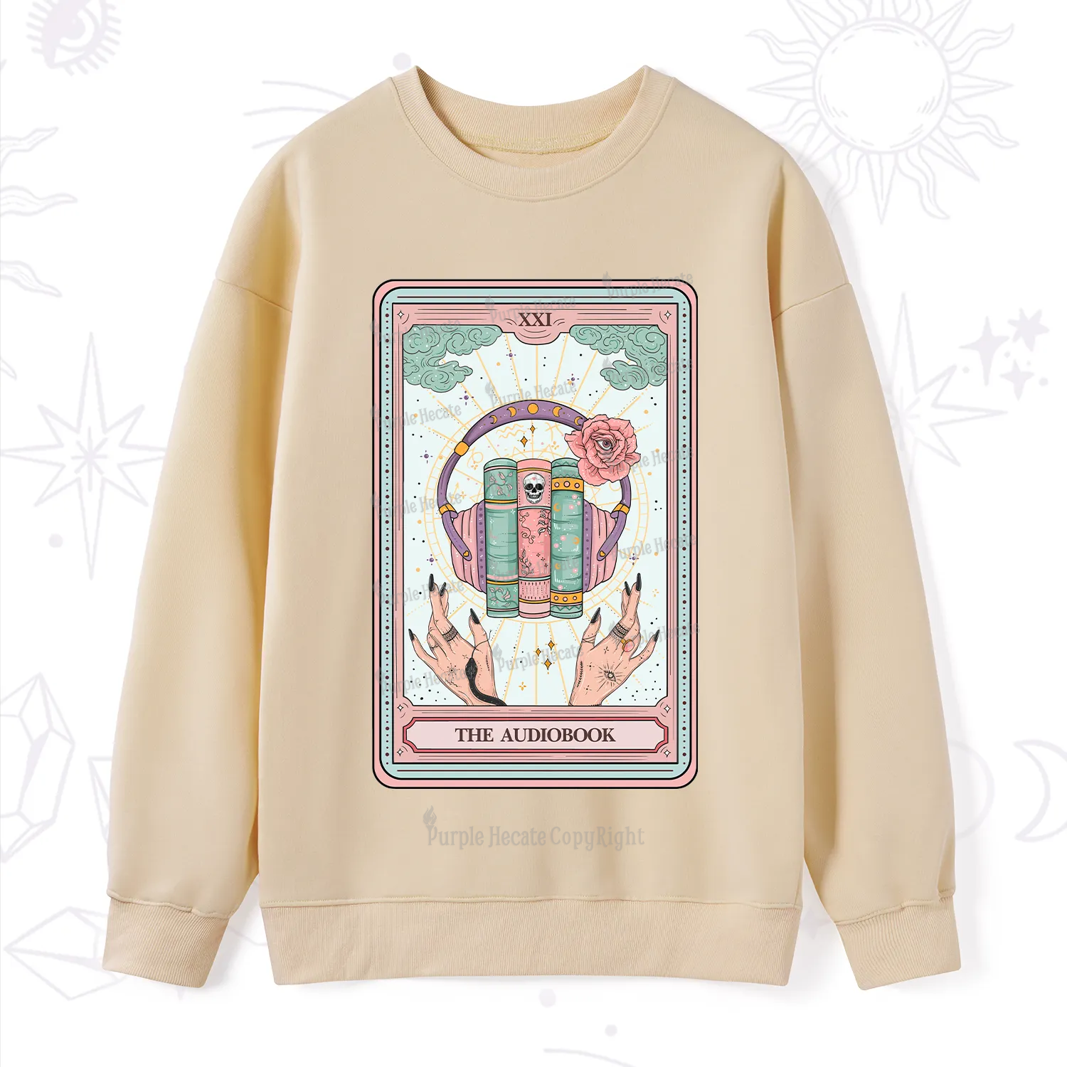 Purplehecate The Audiobook Tarot Sweatshirt