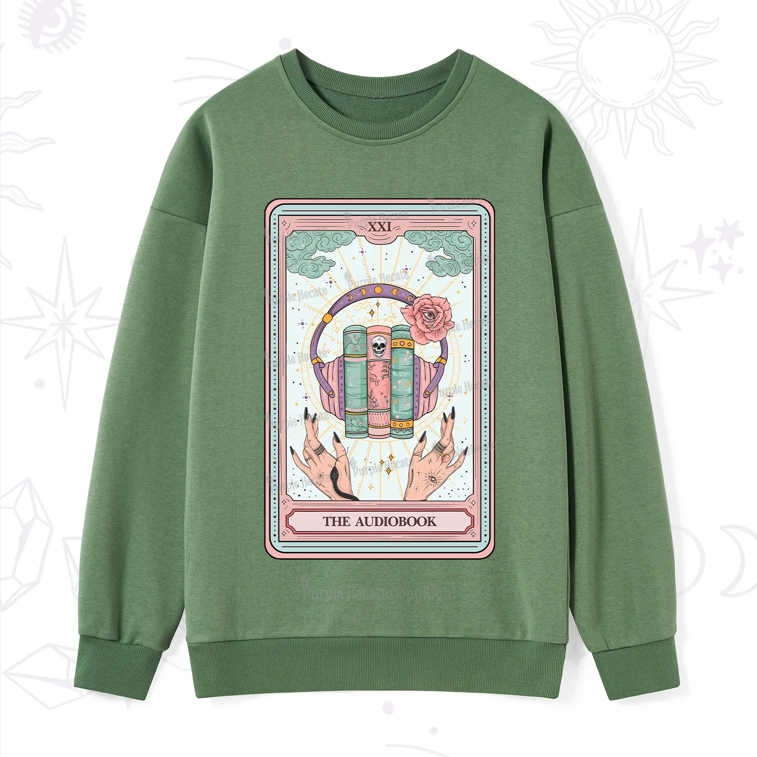Purplehecate The Audiobook Tarot Sweatshirt