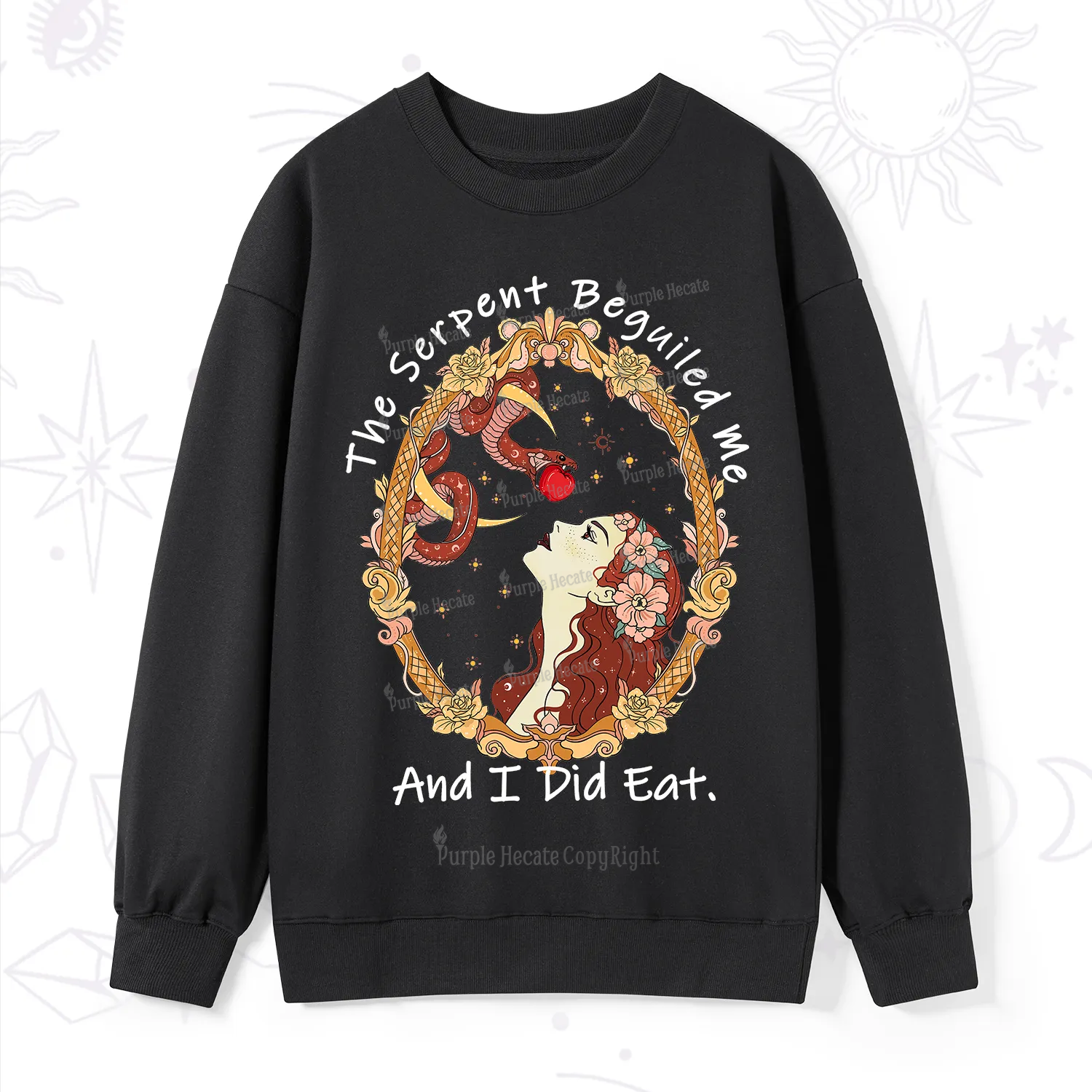 Purplehecate The Serpent Beguiled Me, And I Did Eat Sweatshirt