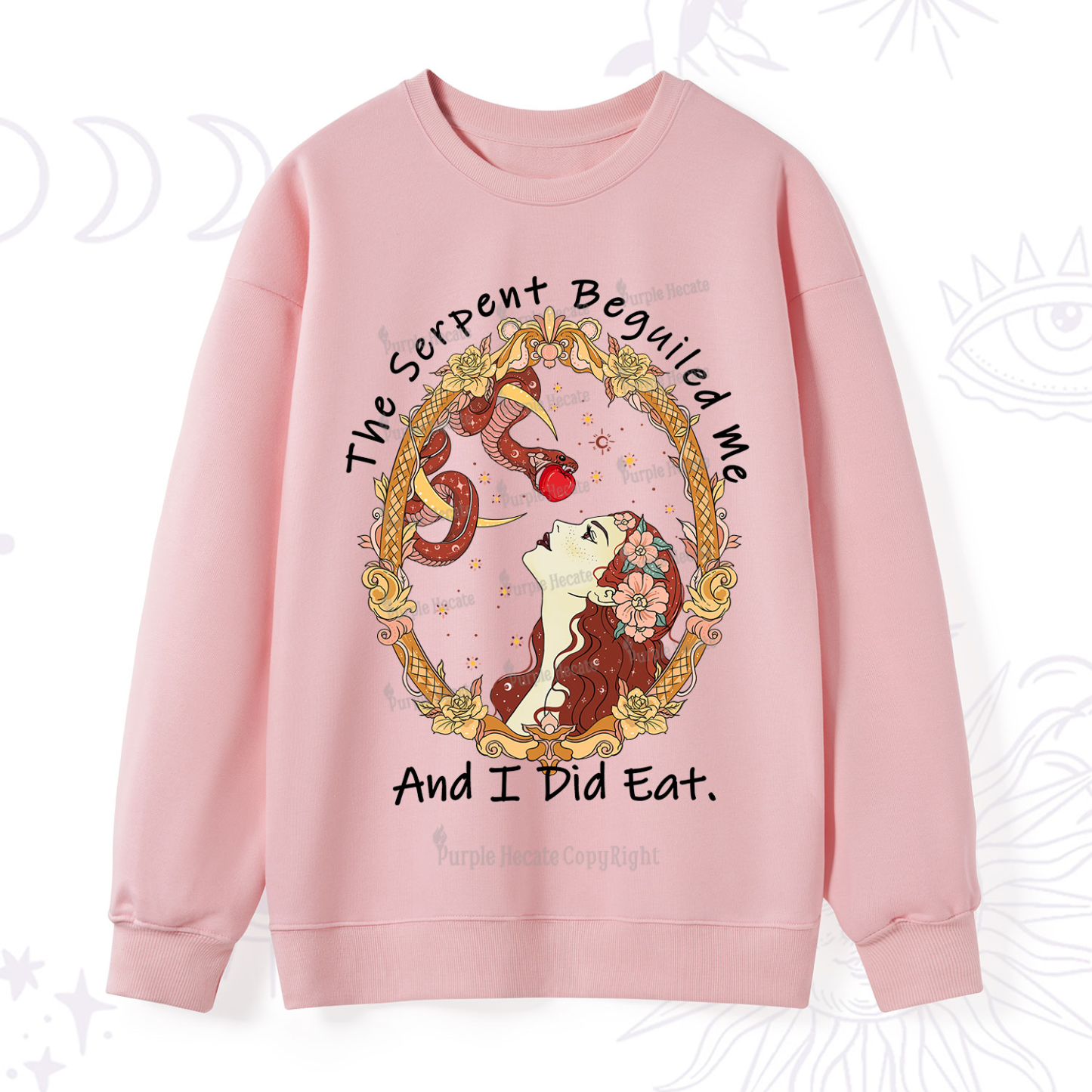 Purplehecate The Serpent Beguiled Me, And I Did Eat Sweatshirt