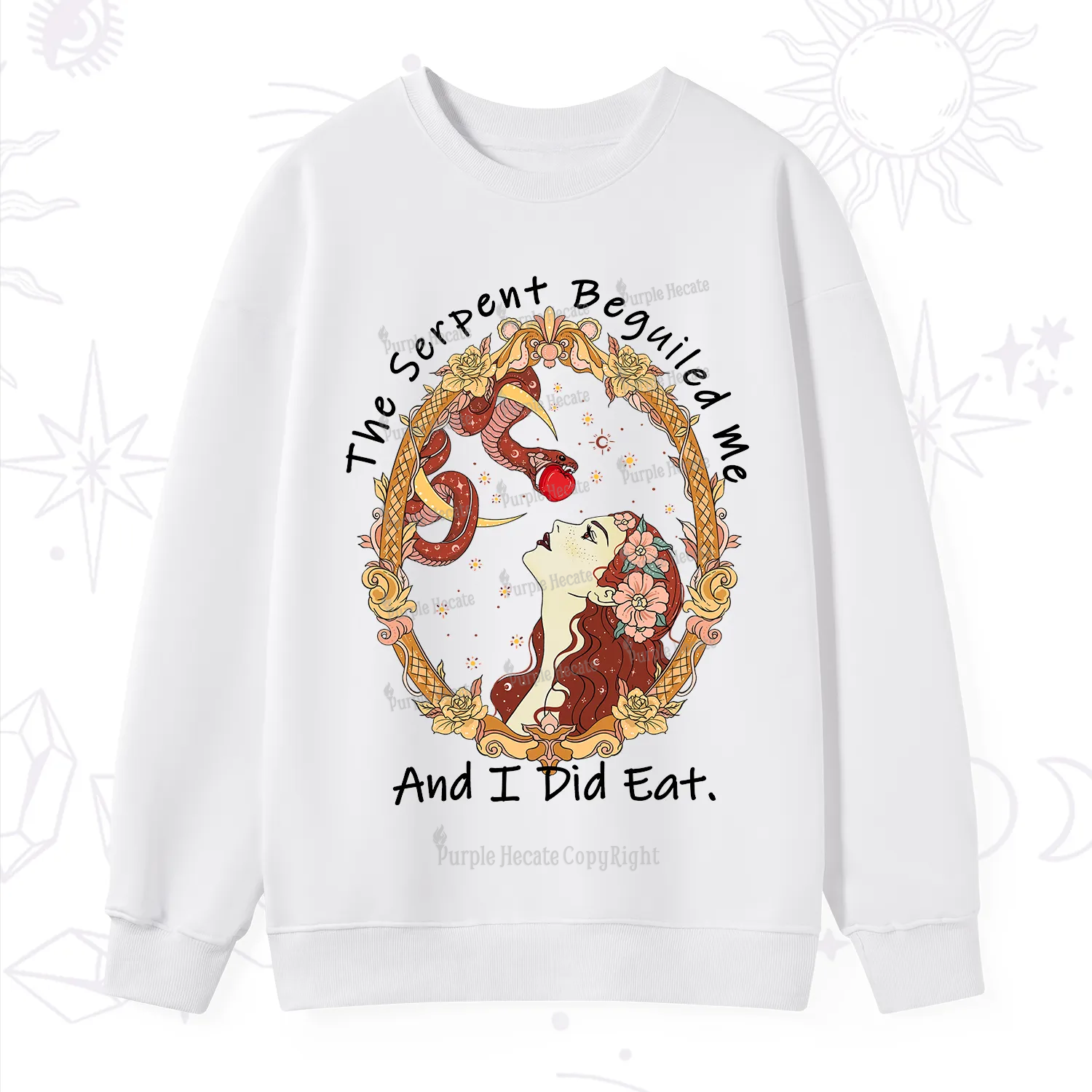 Purplehecate The Serpent Beguiled Me, And I Did Eat Sweatshirt