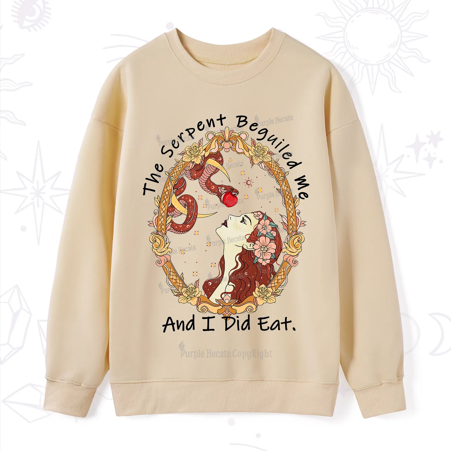 Purplehecate The Serpent Beguiled Me, And I Did Eat Sweatshirt