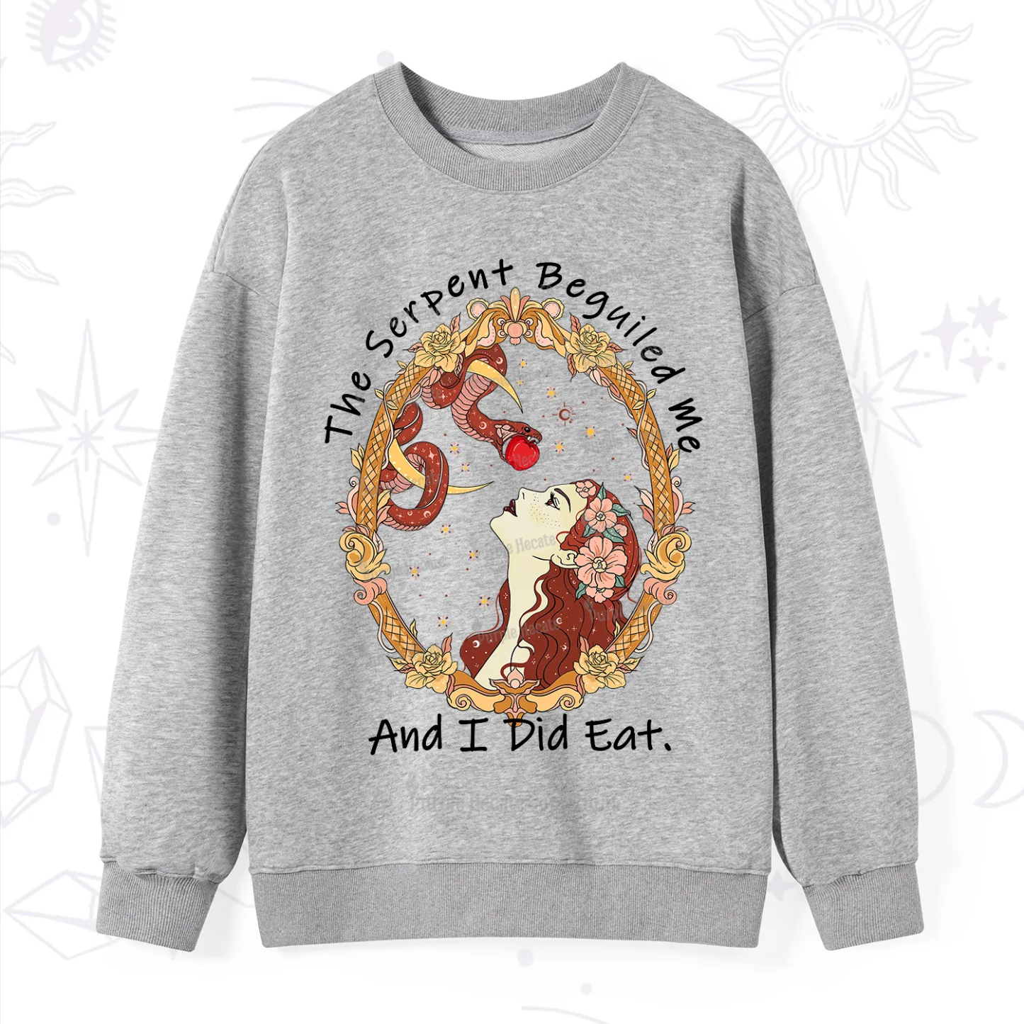 Purplehecate The Serpent Beguiled Me, And I Did Eat Sweatshirt