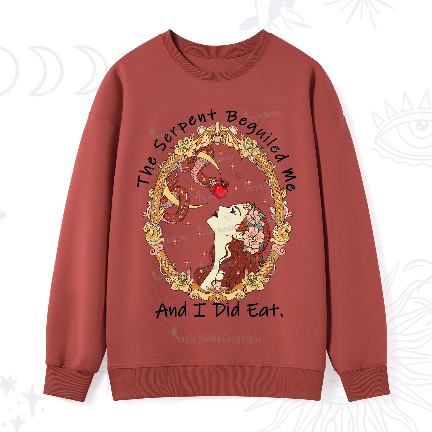 Purplehecate The Serpent Beguiled Me, And I Did Eat Sweatshirt