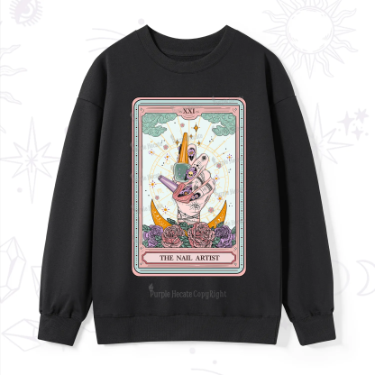 Purplehecate The Badass Nail Artist Tarot Sweatshirt