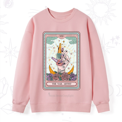 Purplehecate The Badass Nail Artist Tarot Sweatshirt