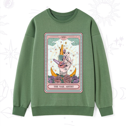 Purplehecate The Badass Nail Artist Tarot Sweatshirt