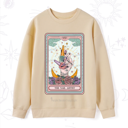 Purplehecate The Badass Nail Artist Tarot Sweatshirt