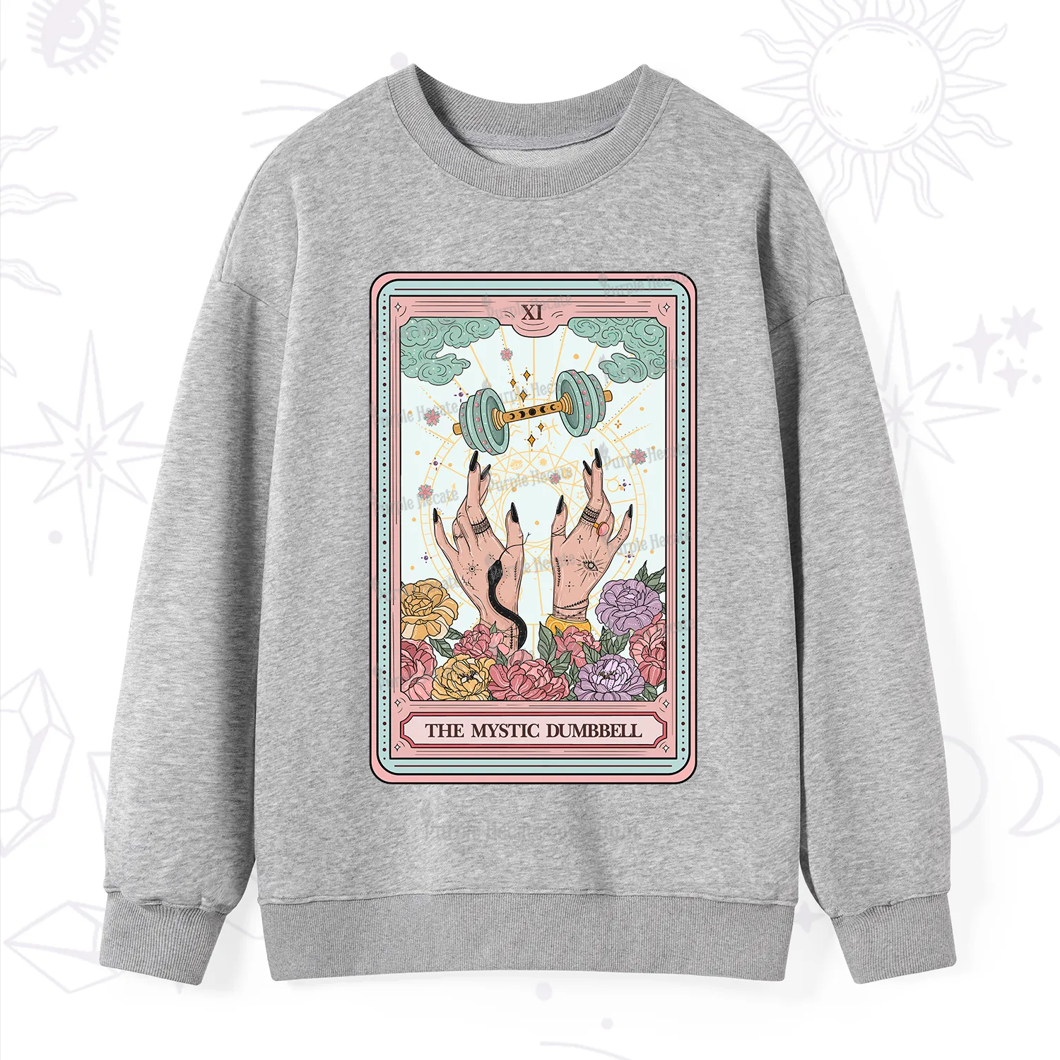 Purplehecate The Mystic Dumbbell Tarot Sweatshirt