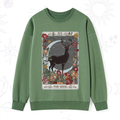 Purplehecate The Deer Tarot Sweatshirt